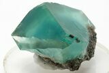 Cubic, Blue-Green Phantom Fluorite Crystal - China #197155-1